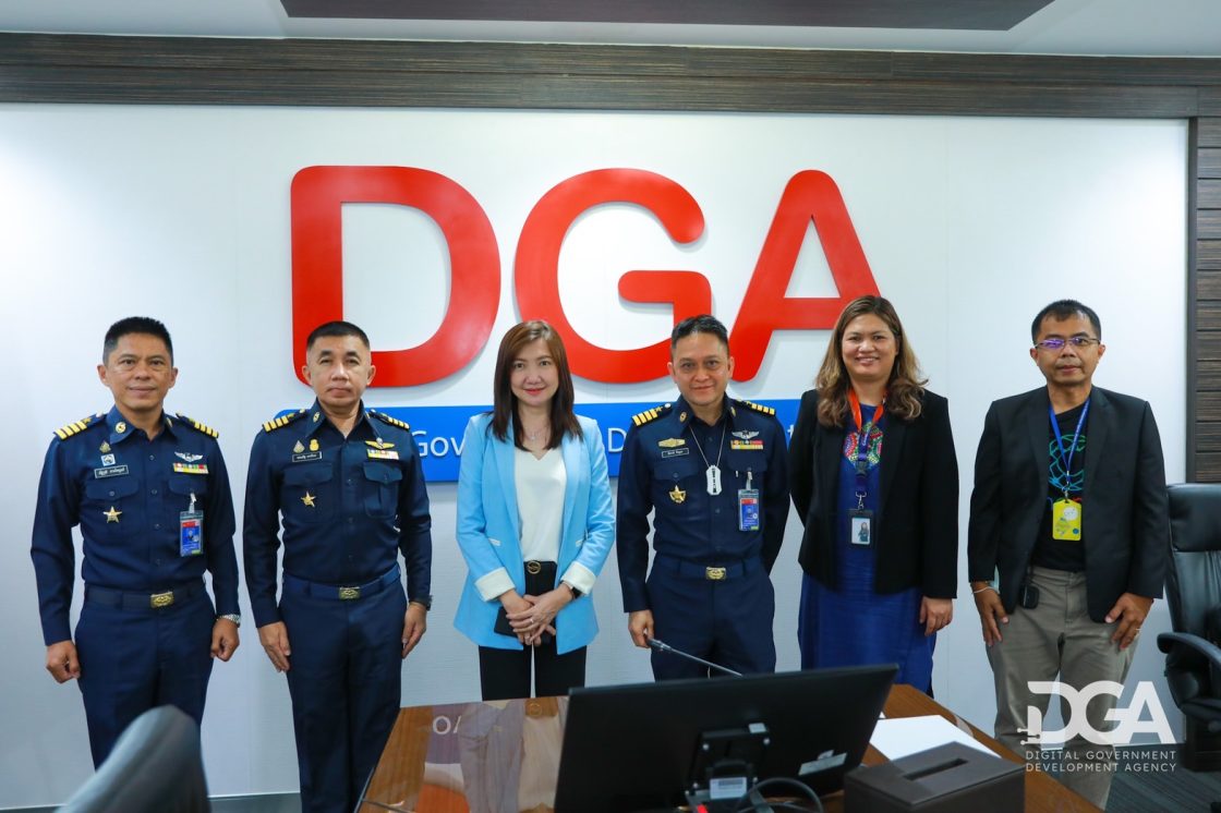 DGA ให้การต้อนรับผู้บริหารและข้าราชการ ‘ศูนย์ซอฟต์แวร์กองทัพอากาศ’ เข้าเยี่ยมชมศึกษาดูงานและรับฟังบรรยายมาตรฐานข้อมูลและการแลกเปลี่ยนข้อมูล