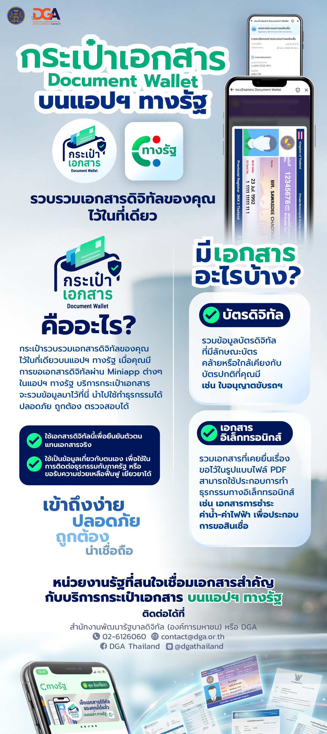 บริการ "กระเป๋าเอกสาร" (Document Wallet)