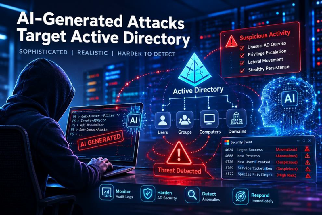 ผู้ไม่ประสงค์ดีใช้ AI สร้างสคริปต์โจมตี Windows Server เพื่อเข้าถึง Active Directory