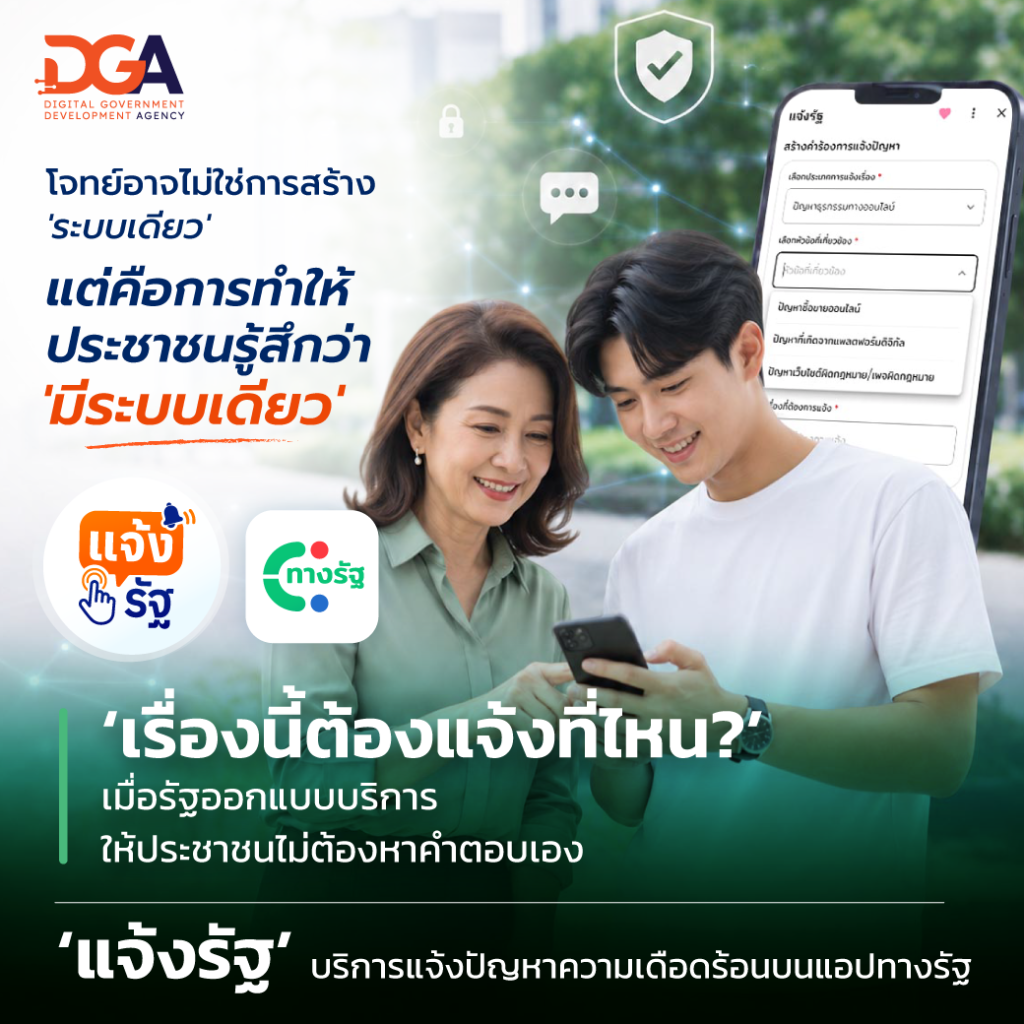 เรื่องนี้ต้องแจ้งที่ไหน?” เมื่อรัฐออกแบบบริการให้ประชาชนไม่ต้องหาคำตอบเอง